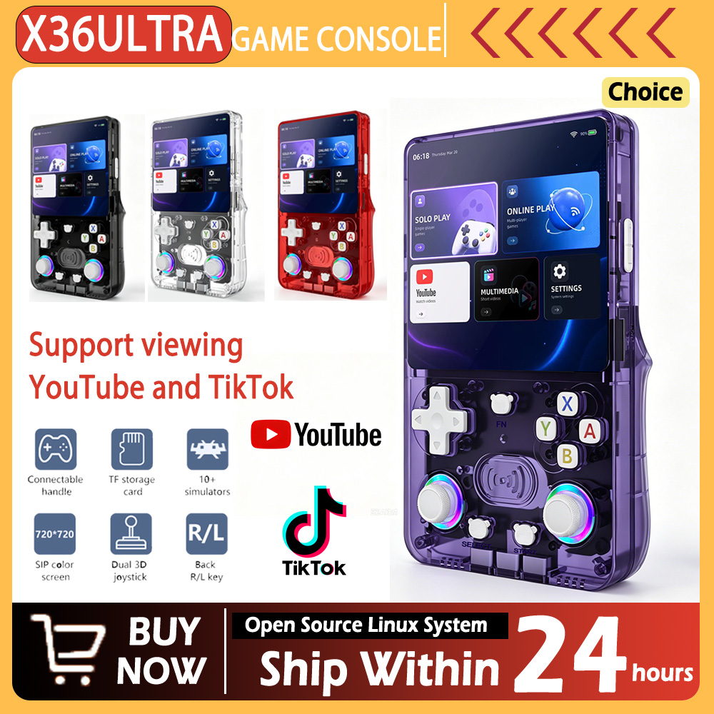 Retro Gaming Portable - Novo console de jogos portátil X36