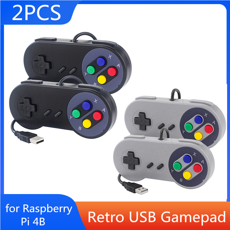 Retro Gaming Raspberry Pi 4 - 2 pçs usb gamepad retro gaming