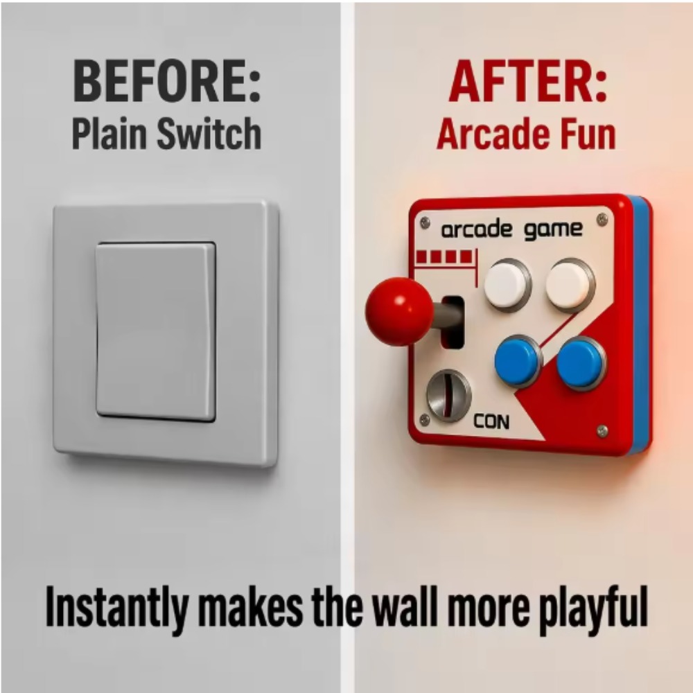 Retro Gaming Gif - Capa de Placa para Joystick de