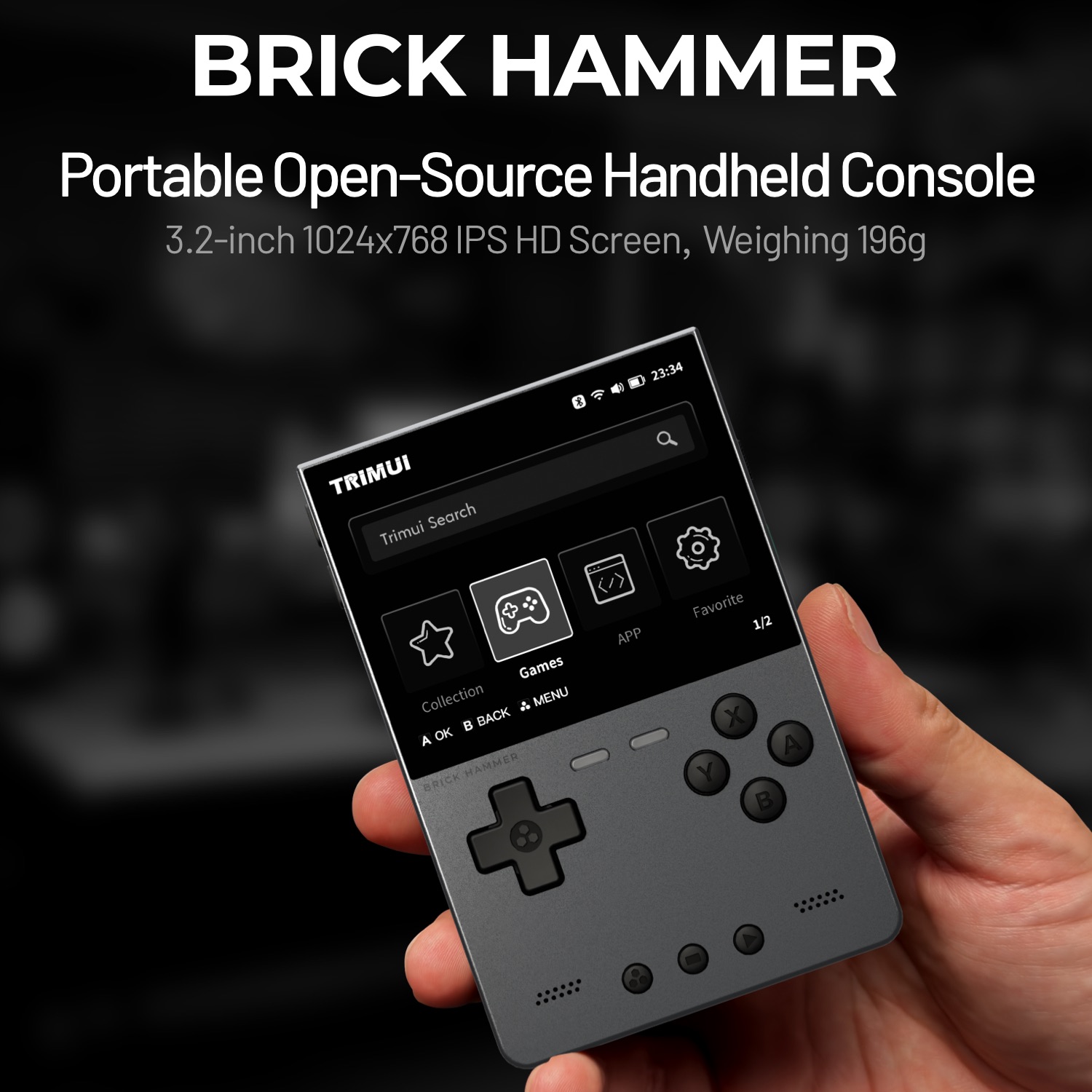 Retro Gaming Phone - Trimui tijolo martelo retro handheld game