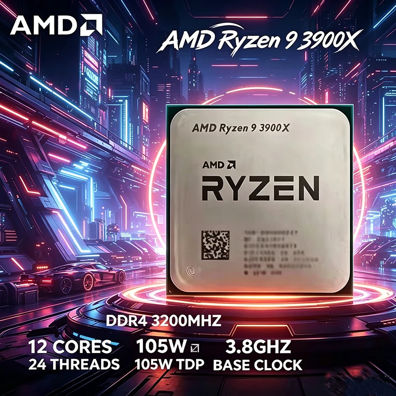 Amd Cpu Ryzen 9 - Processador AMD Ryzen 9 R9 3900X