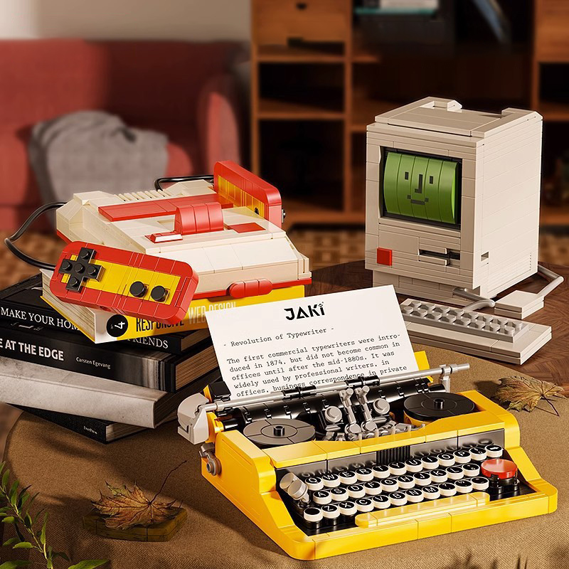 Retro Gaming Lego - Criativo retro eletrônico máquina de escrever