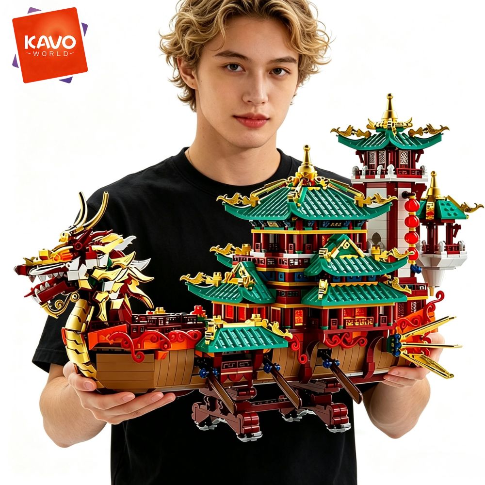 Retro Gaming Lego - KAVOWORLD 2453 peças Blocos de Montar