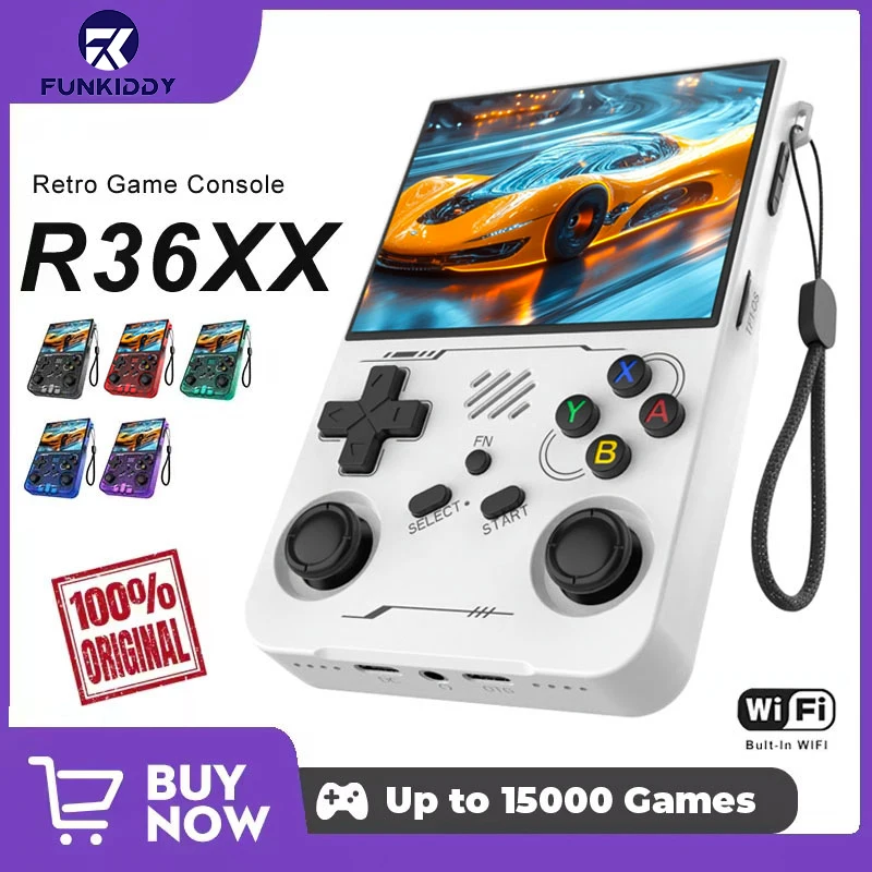 Retro Gaming Portable - Console de Jogos FUNKIDDY R36XX ARKOS