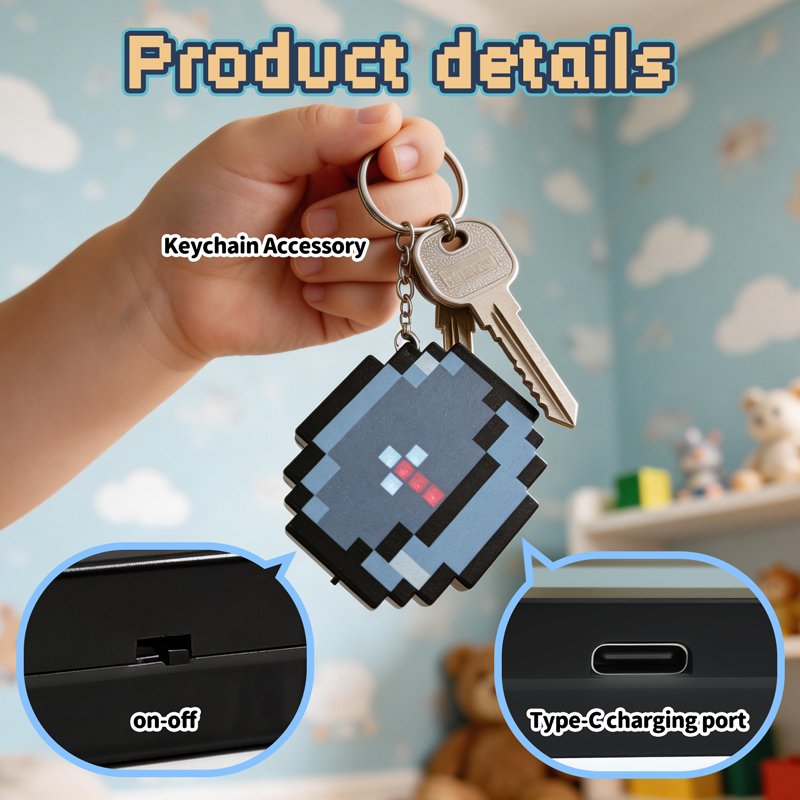Retro Gaming Portable - NOVO 2026: Bússola Pixel Recarregável Portátil