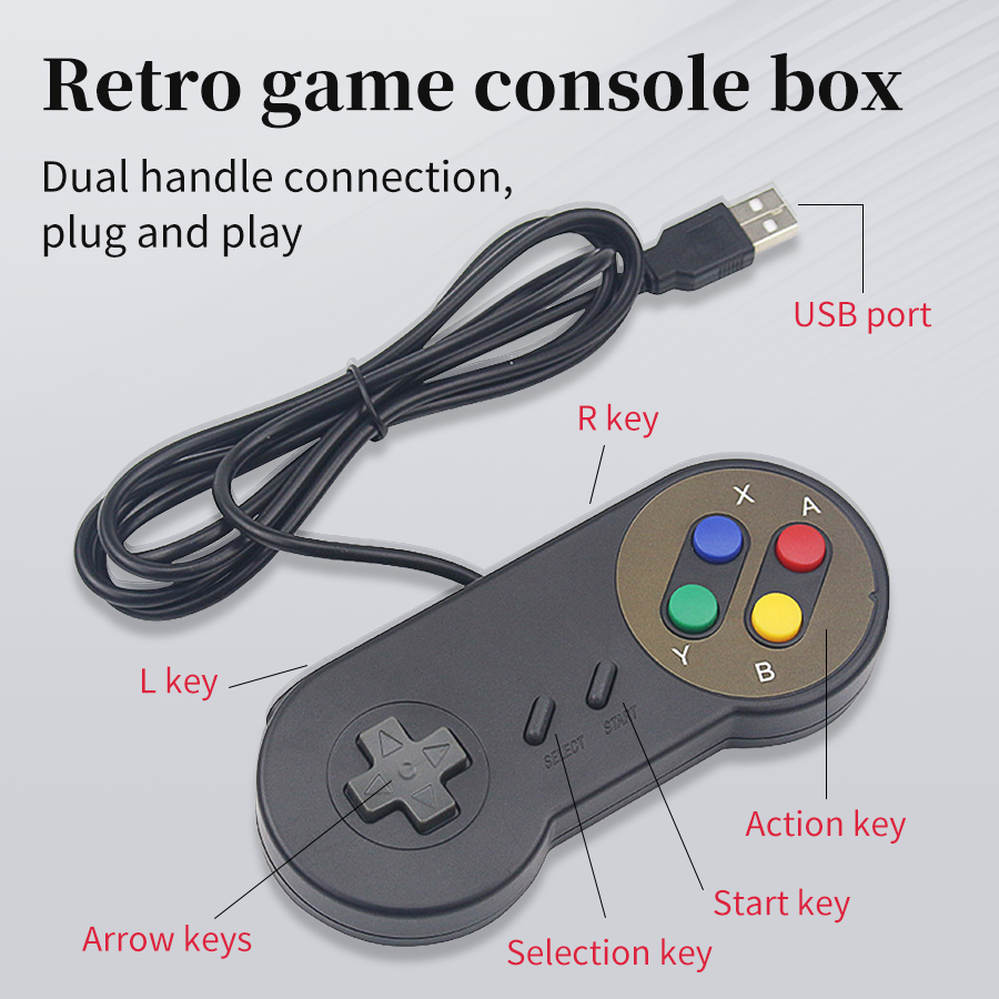 Retro Gaming Raspberry Pi 4 - Controle USB Plug and Play para
