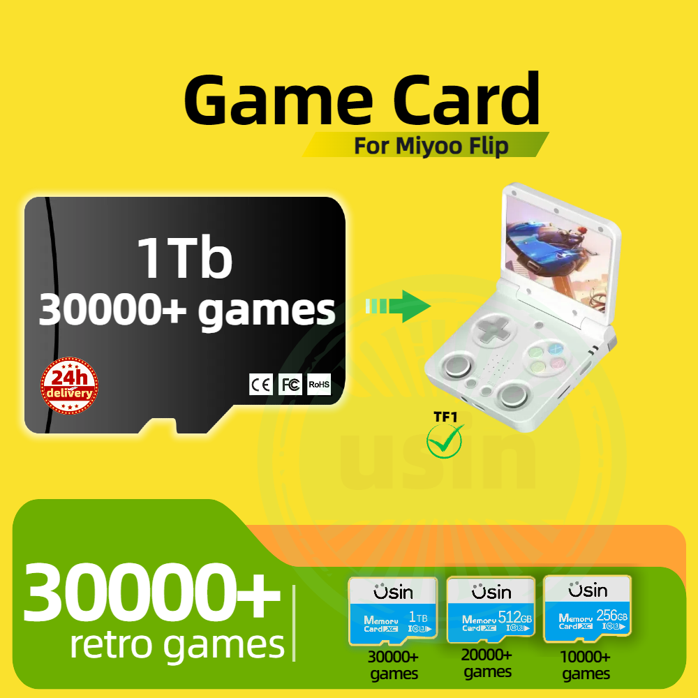 Cartão de jogo para miyoo flip - Retro Gaming Portable avaliação e preço