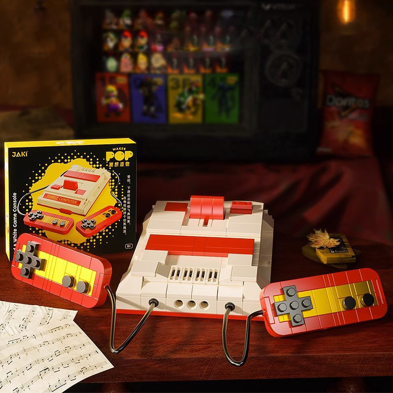 Criativo retro eletrônico máqu - Retro Gaming Lego avaliação e preço