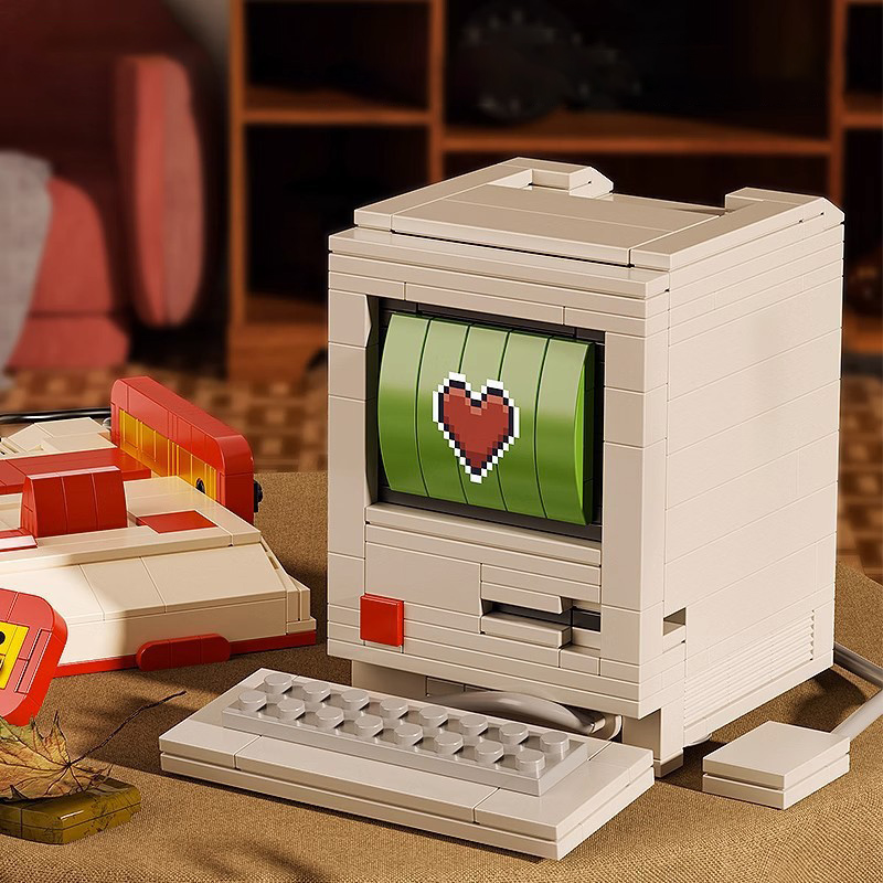 Criativo retro eletrônico máqu - Retro Gaming Lego avaliação e preço